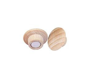 Legamaster Wooden 7-181725 Lot de 5 aimants néodyme pour tableaux blancs et tableaux en verre Hêtre 25 mm