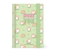 Legami - Agenda journalier photographique 2025-2026, Corgi, 16 mois petit, journal de septembre 2025 à décembre 2026, fermeture avec élastique, papier certifié FSC, 9,5 x 13,5 cm
