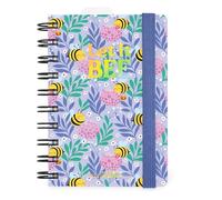 LEGAMI - Agenda journalier Spiralé Small 2026, Bee, 12 mois, petit, fermeture avec élastique, journal de janvier 2026 à décembre 2026, en papier FSC certifié, 8,5 x 13 cm
