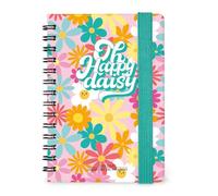 Legami - Agenda semainier Spiralata Small 2026, Daisy, 12 mois petit, fermeture avec élastique, journal de janvier 2026 à décembre 2026, en papier FSC certifié, 8,5 x 13 cm