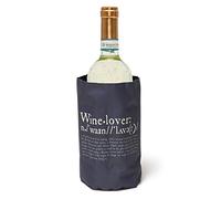 Legami - Bande réfrigérante, bouteille refroidisseur, 36 x 18 cm, polyester, garde les bouteilles fraîches jusqu'à une heure et demie, après 2 heures dans le congélateur sera prêt à l'emploi, Wine Lover