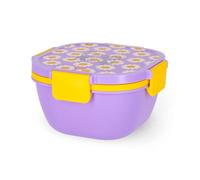 LEGAMI - Boîte à lunch, 1 fourchette, 1 plateau à compartiments, 1 récipient à épices amovible inclus, capacité 1700 ml, 19 x 10,7 x 19 cm