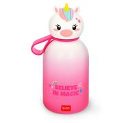 LEGAMI - Bouteille d'eau pour enfants Hot&Cold BFF, Unicorn, double couche en acier inoxydable 18/8 avec fermeture hermétique, garde le chaud pendant 12 h et le froid pendant 24 h, capacité 310 ml