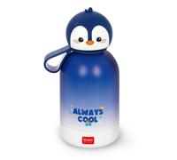 Legami - Bouteille d'eau pour enfants Hot&Cold BFF, Penguin, double couche en ac