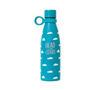 Legami - Bouteille thermique chaude & Cold, 500 ml, Ø 7 cm, légère et résistante, fermeture hermétique, poignée en silicone amovible, thème nuage, tête dans le cloud, sans BPA et phtalates
