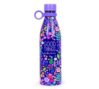Legami - Bouteille thermos Hot&Cold, Flowers, 800 ml, fermeture hermétique, 12 heures au chaud, 24 heures au froid, poignée amovible en silicone, en acier inoxydable, sans BPA