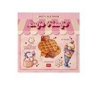 Legami - Calendrier 2027 Mural, Cutie Foodie, Grand Calendrier Mural, 12 Mois et Agenda Annuel, en 6 langues, Espace pour les Notes, Signes du Zodiaque, Jours Fériés Internationaux, 30 x 29 cm