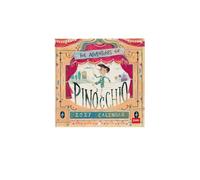 Legami - Calendrier 2027 Mural, Pinocchio, Petit Calendrier Mural, 12 Mois et Agenda Annuel, en 6 Langues, Espace pour les Notes, Signes du Zodiaque, Jours Fériés Internationaux, 18 x 18 cm