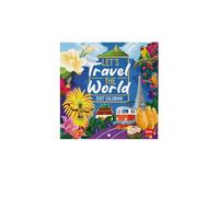 Legami - Calendrier 2027 Mural, Travel, 12 Mois, 18 x 18 cm