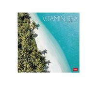 Legami - Calendrier 2027 Mural, Vitamin Sea, Grand Calendrier Mural, 12 Mois et Agenda Annuel, en 6 langues, Espace pour les Notes, Signes du Zodiaque, Jours Fériés Internationaux, 30 x 29 cm