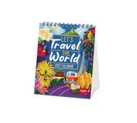 Legami - Calendrier de Bureau 2027, Let’s Travel the World, 12 Mois, 5 cm
