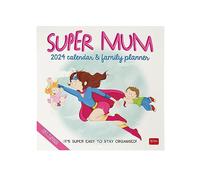 Legami - Calendrier mural 2024 Planner,12 mois et planificateur annuel, espace pour notes et notes, numéro de semaine, signes du zodiaque et jours fériés internationaux, Cellophanatura simple, 30 x 29