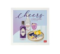 Legami Calendrier mural 2025 Grand calendrier mural 30 x 29 cm, 12 mois et planificateur annuel, espace pour notes et notes, en anglais, signes du zodiaque et fêtes internationales, Cheers
