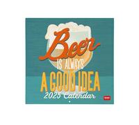 Legami - Calendrier mural 2025 - Grand calendrier mural 30 x 29 cm, 12 mois et planificateur annuel, espace pour notes et notes, en anglais, signes du zodiaque et jours fériés internationaux, bière