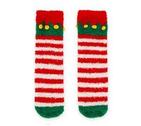 LEGAMI - Chaussettes de Noël antidérapantes, pour enfants et adultes, Elfe de Noël, 35-42