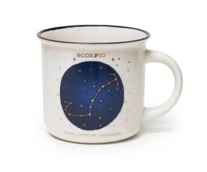LEGAMI - Count Your Lucky Stars, Scorpio Mug, Porcelain Mug, New Bone China, Gol