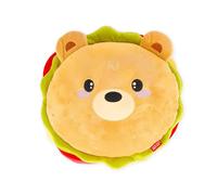 LEGAMI - Coussin Super Doux ! Thème Burger, Ultra Doux, Idée Cadeau, 39x36 cm