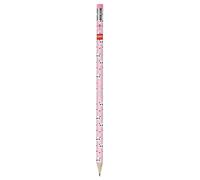 Legami - Crayon en papier recyclé, H18,5 cm, Ø0,7 cm, Mina HB, gomme à la base, prétempérée, pour l'école et le bureau, pour dessiner, écrire