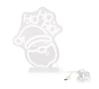 LEGAMI - Enseigne lumineuse LED à effet néon, Santa Claus, décoration, pour une utilisation en intérieur uniquement