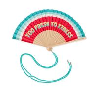 Legami - Éventail Pliable ¡Que Calor! Motif Watermelon, Cordon Amovible et réglable Assorti, en Polyester, Manche en Bois, 3,6 x 23 cm