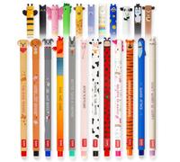 LEGAMI Fur-ever Friends + Farm Sweet Farm Lot de 23 stylos à encre gel effaçable avec encre sensible à la chaleur, encre colorée et motifs sur le thème des animaux, pointe de 0,7 mm, chiens et animaux