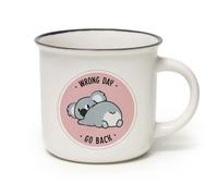 LEGAMI -Tasse Cup-puccino, Thème Koala, Porcelaine New Bone China, Take a Break Collection, Multicouleur, capacité de 350 ml