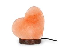 LEGAMI - Lampe de sel, chromothérapie, forme de coeur, effet lumineux, lumière blanche chaude, 100 purcent sel naturel de l'Himalaya, 11 x 12 x 7,5 cm