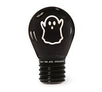 LEGAMI - Lampe de table en forme d'ampoule, fiction d'ampoule, Halloween 2025, rechargeable avec câble USB, sans fil, thème fantôme