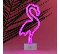 Legami - Lampe LED effet néon, It's a Sign, Flamingo, double alimentation, câble Type-C (inclus) ou piles (non incluses), lampe de table