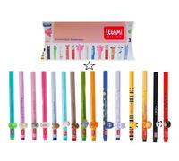 LEGAMI Lot de 15 stylos gel Lovely Friends, abeille, lion, hippo, monstre, panda, lama, monstre, lapin, tigre, koala, chat, ours en peluche, paresseux, coccinelle et dinosaure