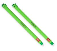 LEGAMI Lot de 2 stylos à encre gel effaçable Dino, encre thermosensible, pointe de 0,7 mm, longueur 15 cm, encre verte