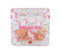 Legami - Lot de 3 Sacs Alimentaires Réutilisables, 3 Tailles (S, M, L), Amovibles, Lavables au Lave-Vaisselle, Pratiques pour Snacks, Licorne