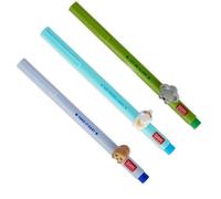 Legami lot de 3 stylos gel Lovely Friends – animaux déco amovibles recombinables – pointe 0,5 mm