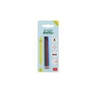 Legami - Lot de 4 recharges pour stylo gel effaçable 3 couleurs VREFTEP0001