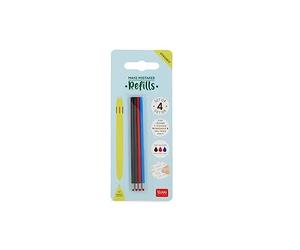 Legami - Lot de 4 recharges pour stylo gel effaçable 3 couleurs VREFTEP0001