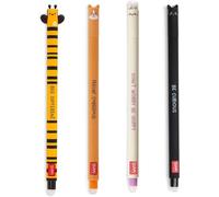 LEGAMI - Lot de 4 stylos gomme gel, Sweet, stylos à encre effaçable, abeille, corgi, lapin et minou, effaçables sans utiliser de feuilles, pointe 0,7 mm (SWEET)