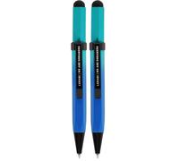 Legami - Mini Stylo Tactile, 0,8 diamètre x Hauteur 9,6 cm, Stylo à Bille, Encre Noire, diamètre de Pointe 1,0 mm, Stylo avec Gomme pour Taper sur Chaque Appareil Tactile (Lot de 2)