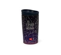LEGAMI - Mug isotherme Hot&Cold Vacuum Tumbler, Stars, fermeture hermétique, en acier inoxydable, contenance 275 ml, pour tous types de boissons