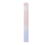 Legami - Règle Meow pour mesurer, souligner et tracer des lignes nettes et précises, règle à thème Kitty en plastique, 15 cm