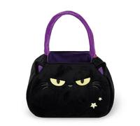 LEGAMI - Sac pour Halloween des Bonbons ou Un Sort, Black Kitty, Sac à Bonbons, Sac à friandises, en Tissu Souple Pliable, avec poignée, 20 x 35 x 3 cm