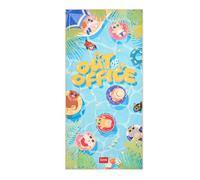 Legami - Serviette de Plage légère en Microfibre, Serviette de Plage compacte, Anti-Sable, séchage Rapide, extrêmement absorbante, Serviette Peu encombrante, 85 x 180 cm