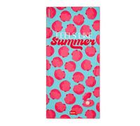 Legami - Serviette de Plage légère, Serviette de Plage en Microfibre, Serviette de Plage compacte, résistante au Sable, séchage Rapide, Ultra-absorbante, Peu encombrante, 85 x 180 cm, Seashell