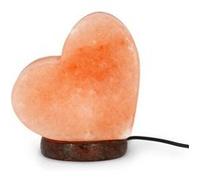 LEGAMI - Lampe de sel, chromothérapie, forme de coeur, effet lumineux, lumière blanche chaude, 100 purcent sel naturel de l'Himalaya, 11 x 12 x 7,5 cm