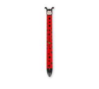 LEGAMI - Stylo bicolore, thème Ladybug, encre noire et rouge, Click&Clack, idéal pour l'école, le bureau et la maison, bicolore, pointe de 1 mm de diamètre