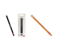LEGAMI - Stylo gel effaçable, avec bille sur l'extrémité pour effacer l'encre & Stylo gel effaçable, avec bille sur l'extrémité pour effacer l'encre sans abimer la feuille, encre noire thermosensible