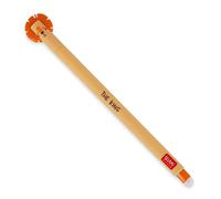 Legami - Stylo gel effaçable, Pointe bille pour enlever l'encre sans consommer la feuille, Encre noire thermosensible, diamètre de la pointe 0,7 mm, Thème Lion