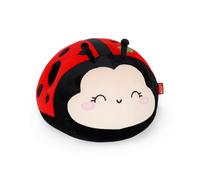 LEGAMI - Super Soft ! Coussin Motif Ladybug, Ouverture pour se réchauffer Les Mains, Ultra-Doux, idée Cadeau, L 25 x H 26 x l 33 cm