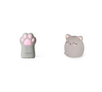Legami - Taille-crayon avec récipient, Meow, 4,5 x 7 cm, en plastique, double trou & Caoutchouc parfumé, arôme fraise, doux, 4,5 x 4 cm