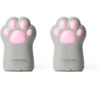 Legami - Taille-crayon avec récipient, Meow, 4,5 x 7 cm, en plastique, double trou pour crayons standard et jumbo, couvercle refermable, réservoir de copeaux, miroir à l'arrière (Lot de 2)