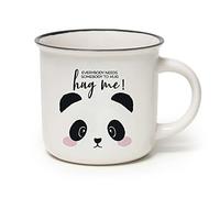 LEGAMI -Tasse Cup-puccino, Thème Panda, Porcelaine New Bone China, Take a Break Collection, Multicouleur, capacité de 350 ml